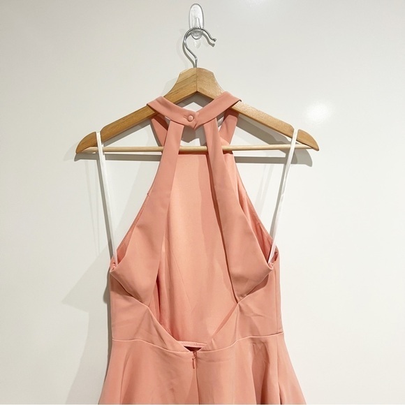 NWT Revolve x NBD Leo Blush Mini Halter Dress - Picture 5 of 11